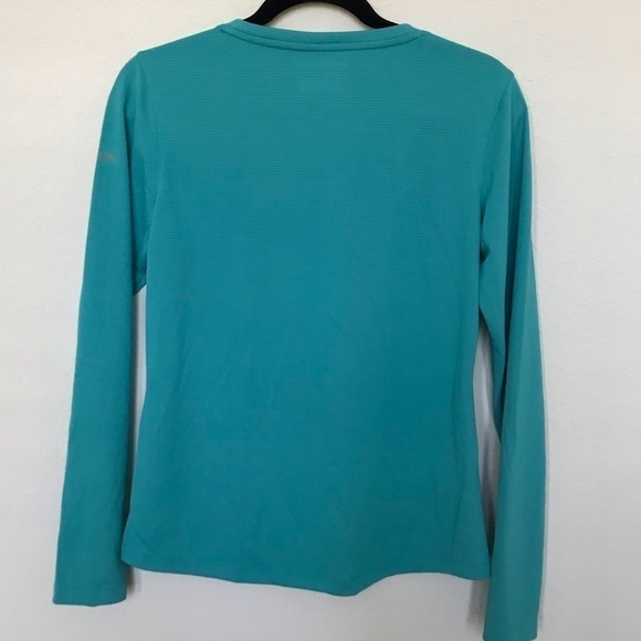 Columbia Omni Shade Hiking Green Long Sleeve - Picture 2 of 5